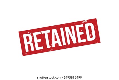 Retained Stamp. Retained Rubber grunge Stamp Seal