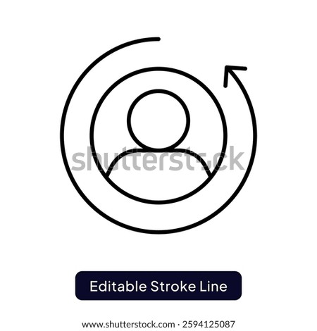 Retargeting Icon for Optimized Customer Engagement and Sales