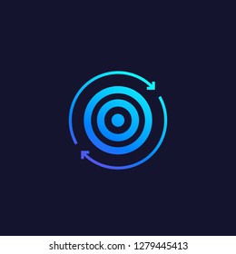 Retargeting Vector Icon