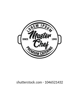 Retaurant logo, or can be use to Cooking classes labels badges emblems logos. Design elements for prints, posters, wall decor. Vector vintage illustration.