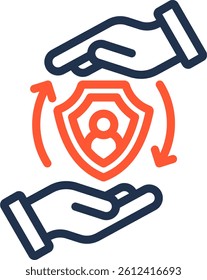 Retention Icon Color Line Vector Illustration