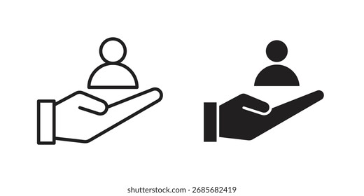 Retention icon flat black and white logo