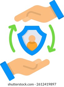Retention Icon Flat Vector Illustration