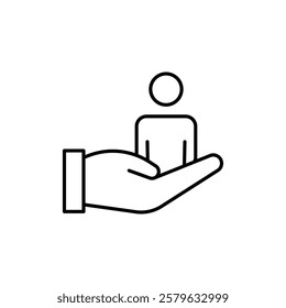 Retention icon logo sign set vector outline