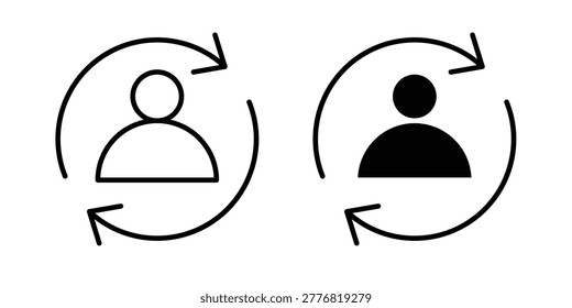 Retention icon Outline Style. Vector Illustration in flat For Graphic Design