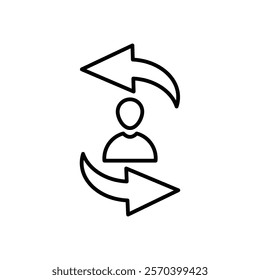 Retention icon Outline thin set