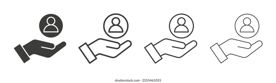 Retention icon pack. vector illustration
