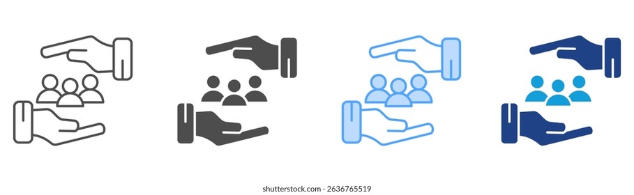 Retention Icon Set Multiple Style Collection