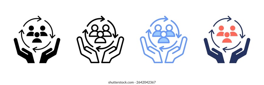 Retention icon sheet multiple style collection