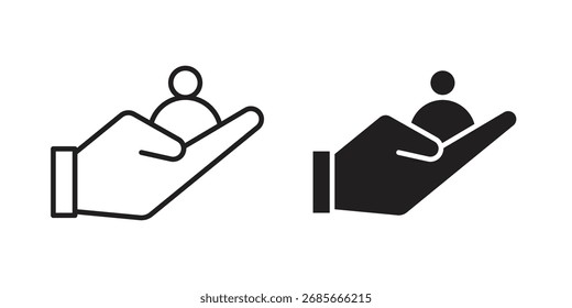 Retention icon simple vector symbol