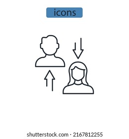 retention icons  symbol vector elements for infographic web