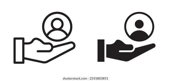 Retention liner icon vector set.