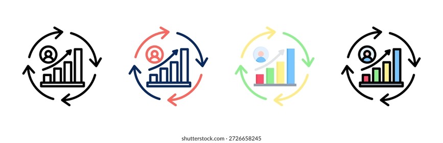 Aufbewahrungswahrscheinlichkeits-Symbolsatz für mehrere Stilkollektionen