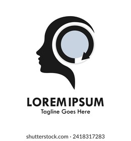 Rethink design logo template illustration