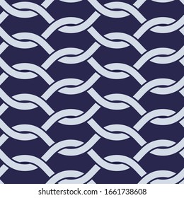 Reticular el diseño monocromático abstracto sin fisuras. Fondo vectorial sin fisuras. adorno azul. Diseño moderno gráfico. Diseño gráfico simple.