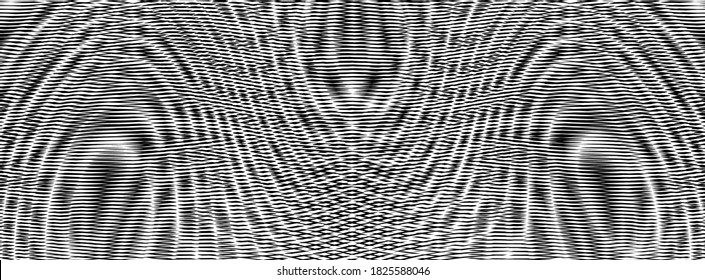 Reticulated monochrome texture with crossing blending lines and moire effect. Contemporary bstract psychedelic background saver for web site, image for blog, mobile apps, package, packaging.