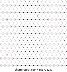 Reticulated monochrome texture. Triangles dotted background. Modern stylish texture. 
