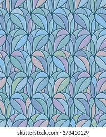 Reticulated pattern as stained-glass window from monochrome petals