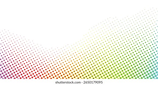 Reticulation Color Halftone Gradient Colorful Background