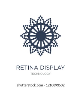 Retina display icon. Trendy flat vector Retina display icon on white background from Technology collection, vector illustration can be use for web and mobile, eps10
