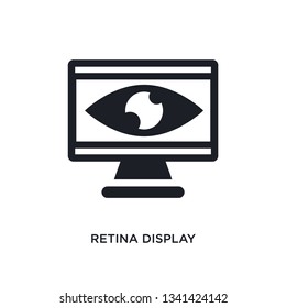 retina display isolated icon. simple element illustration from technology concept icons. retina display editable logo sign symbol design on white background. can be use for web and mobile