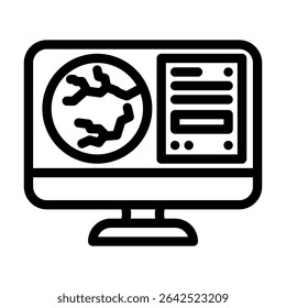 exame da retina optometria visão linha ícone vetor. exame da retina optometria visão sinal. isolado contorno símbolo ilustração preta