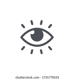 Símbolo de icono de ojo Retina vector