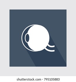 Retina Flat Icon With Long Shadow.