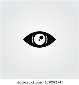 
Retina Scan eye flach Symbol für medizinische Apps und Websites