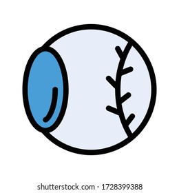 icono de color plano vectorial de retina 
