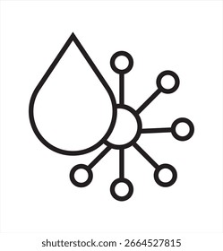 Retinol icon design. Thin graphic elements vector.Simple element illustration. outline and flat symbol design
