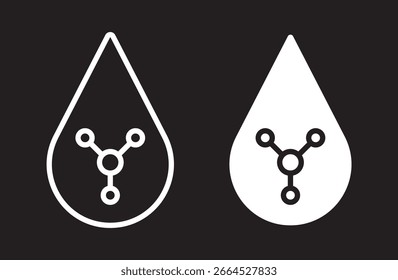 Retinol icon design. Thin graphic elements vector.Simple element illustration. outline and flat symbol design
