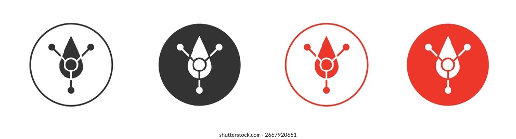 Icono de Retinol para el logotipo, símbolo de la muestra del Vector para el diseño