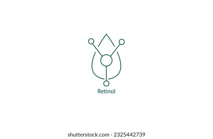 Retinol Icon: A visual representation of retinol, a powerful skincare ingredient known for its anti-aging properties