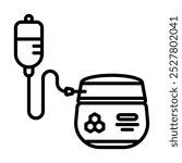 Retinol Infusion icon line vector illustration