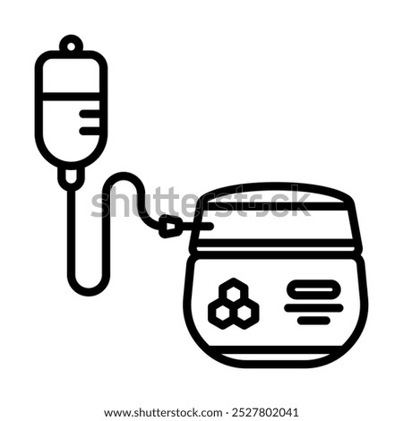 Retinol Infusion icon line vector illustration