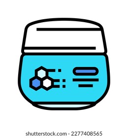 retinol moisturizer cream color icon vector. retinol moisturizer cream sign. isolated symbol illustration