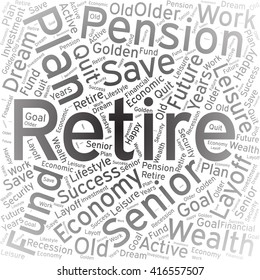 retire  ,Word cloud art background