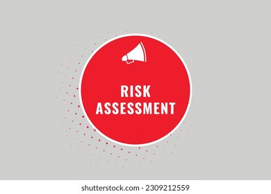 Retired Button. Speech Bubble, Banner Label Risk Assessment