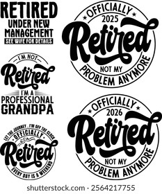 Retired Design , Officially Retired , Retirement Design , Happy Retirement