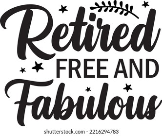 Retired free and fabulous vector file, Retired svg design svg
