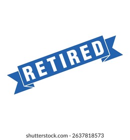 Retired Letter Rubber Stamp Template Design