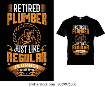 Pflaumen wie normales Plumber-T-Shirt-Design