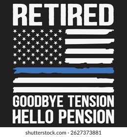 Retired Policeman Funny Sheriff Retirement Gift Police T-Shirt