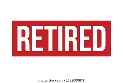Retired Rubber Stamp Seal Vector