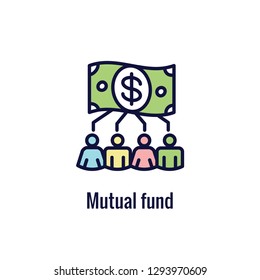 Retirement Account & Savings Icon Set - Mutual Fund, Roth IRA, etc