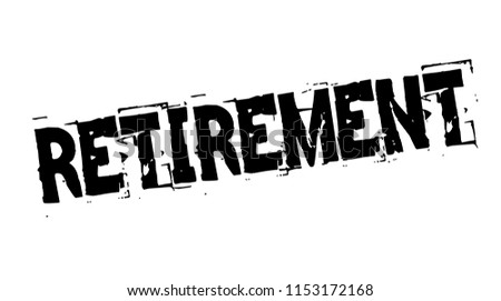 Retirement black stamp