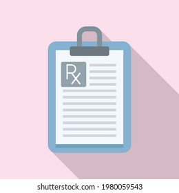 Retirement clipboard icon. Flat illustration of Retirement clipboard vector icon for web design