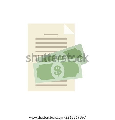 Retirement compensation icon. Flat illustration of Retirement compensation vector icon isolated on white background