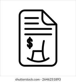 ícone de linha simples Planejador Financeiro de Baixa